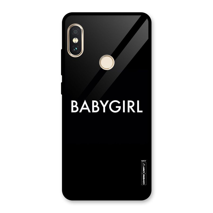 Baby Girl Glass Back Case for Redmi Note 5 Pro