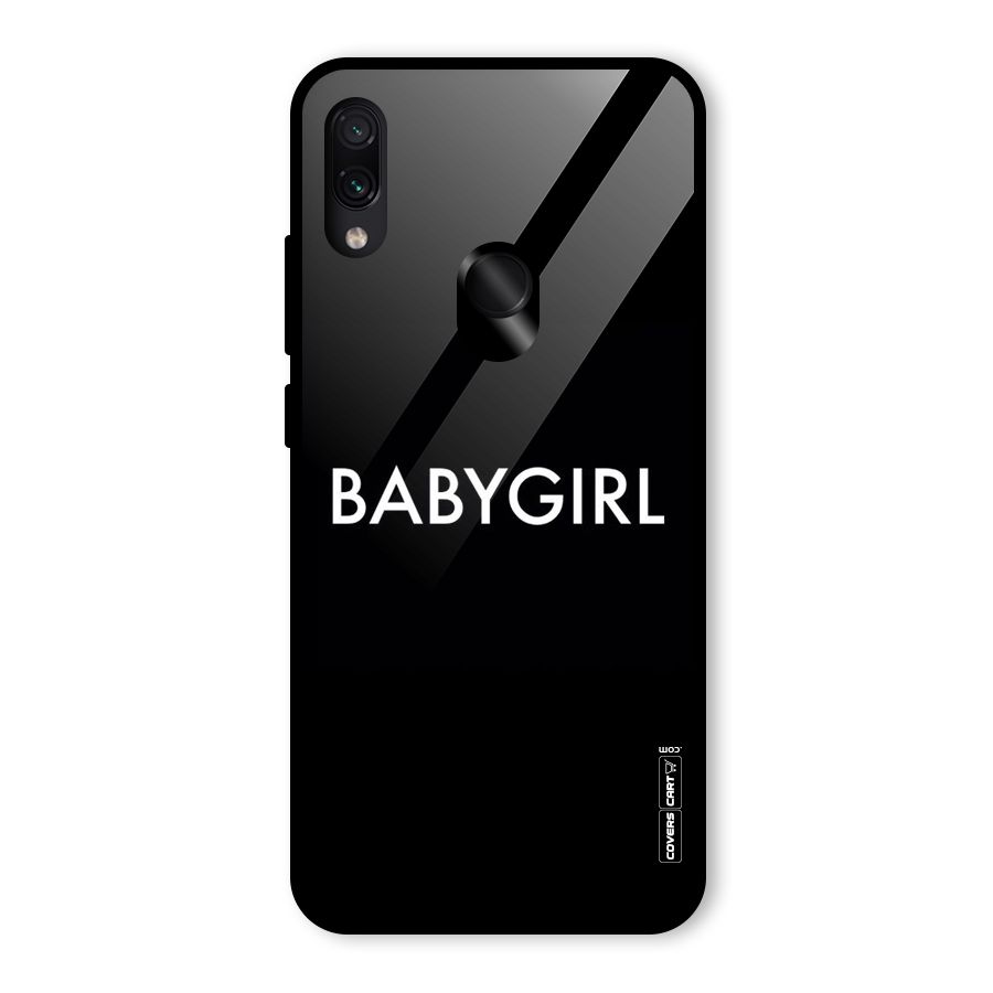 Baby Girl Glass Back Case for Redmi Note 7 Pro