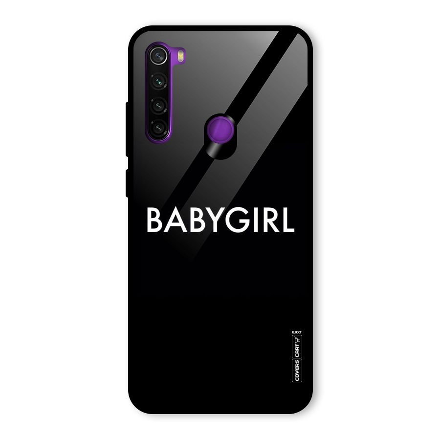 Baby Girl Glass Back Case for Redmi Note 8