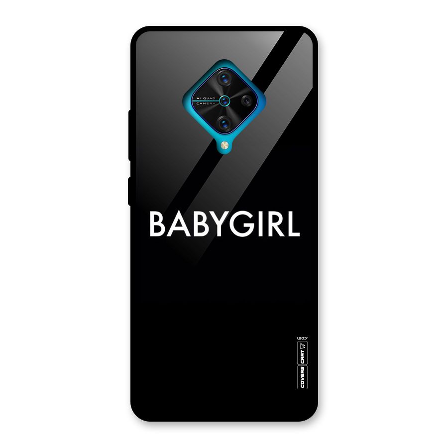 Baby Girl Glass Back Case for Vivo S1 Pro