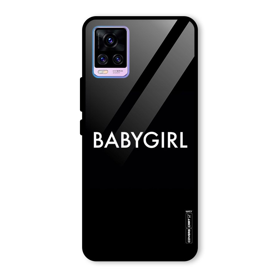 Baby Girl Glass Back Case for Vivo V20 Pro