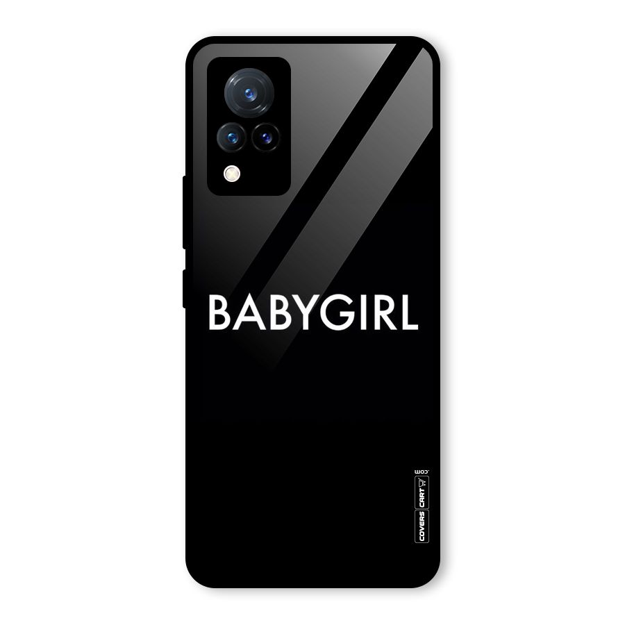 Baby Girl Glass Back Case for Vivo V21 5G