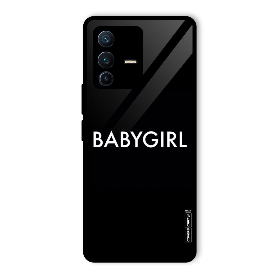 Baby Girl Glass Back Case for Vivo V23 Pro