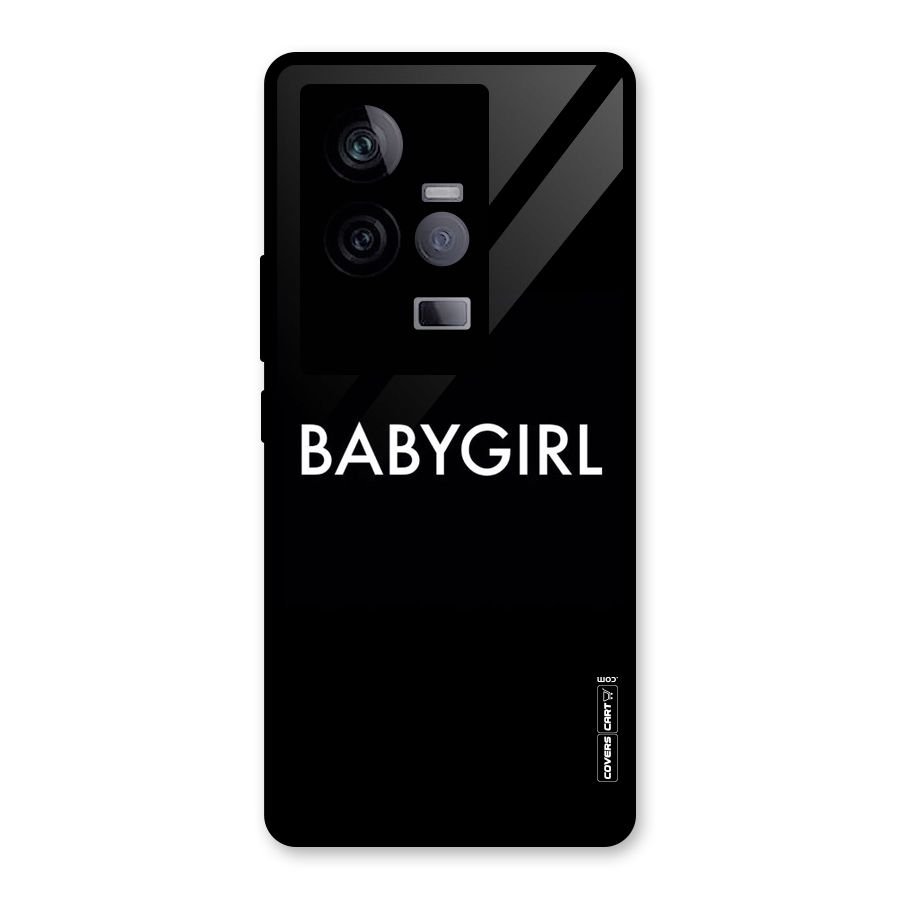 Baby Girl Glass Back Case for Vivo iQOO 11 5G