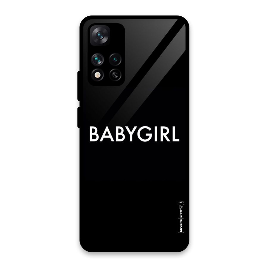 Baby Girl Glass Back Case for Xiaomi 11i HyperCharge 5G