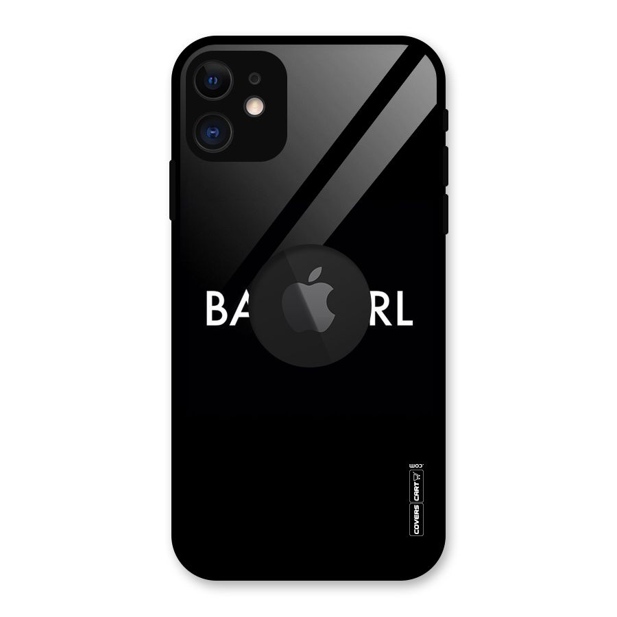 Baby Girl Glass Back Case for iPhone 11 Logo Cut