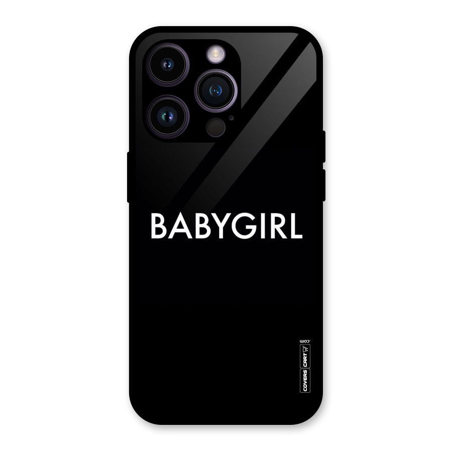Baby Girl Glass Back Case for iPhone 14 Pro