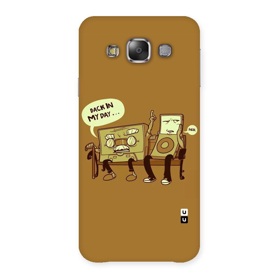 Back In Day Casette Back Case for Galaxy E7