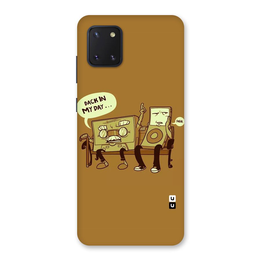 Back In Day Casette Back Case for Galaxy Note 10 Lite