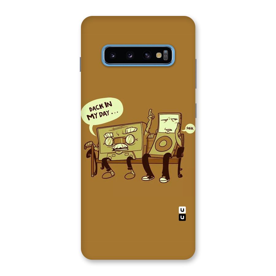 Back In Day Casette Back Case for Galaxy S10 Plus