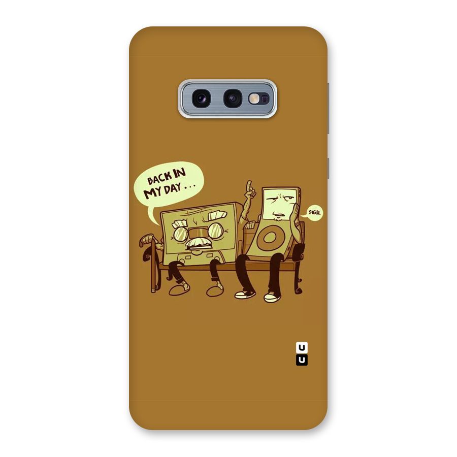 Back In Day Casette Back Case for Galaxy S10e