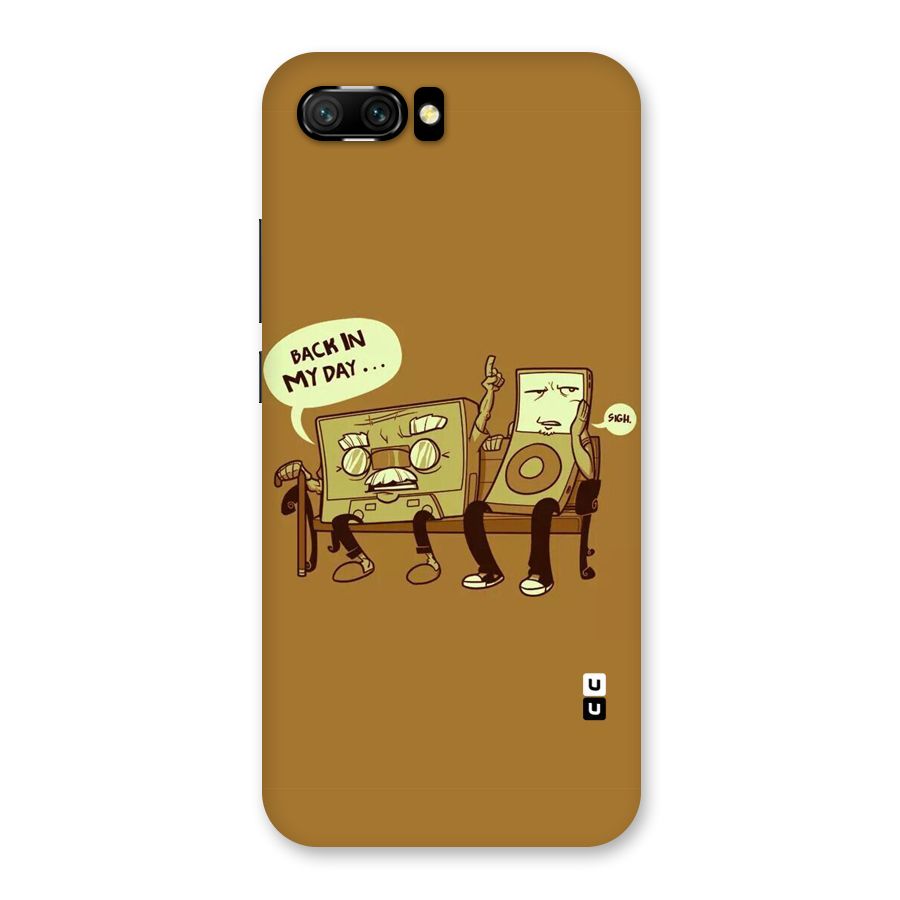Back In Day Casette Back Case for Honor 10