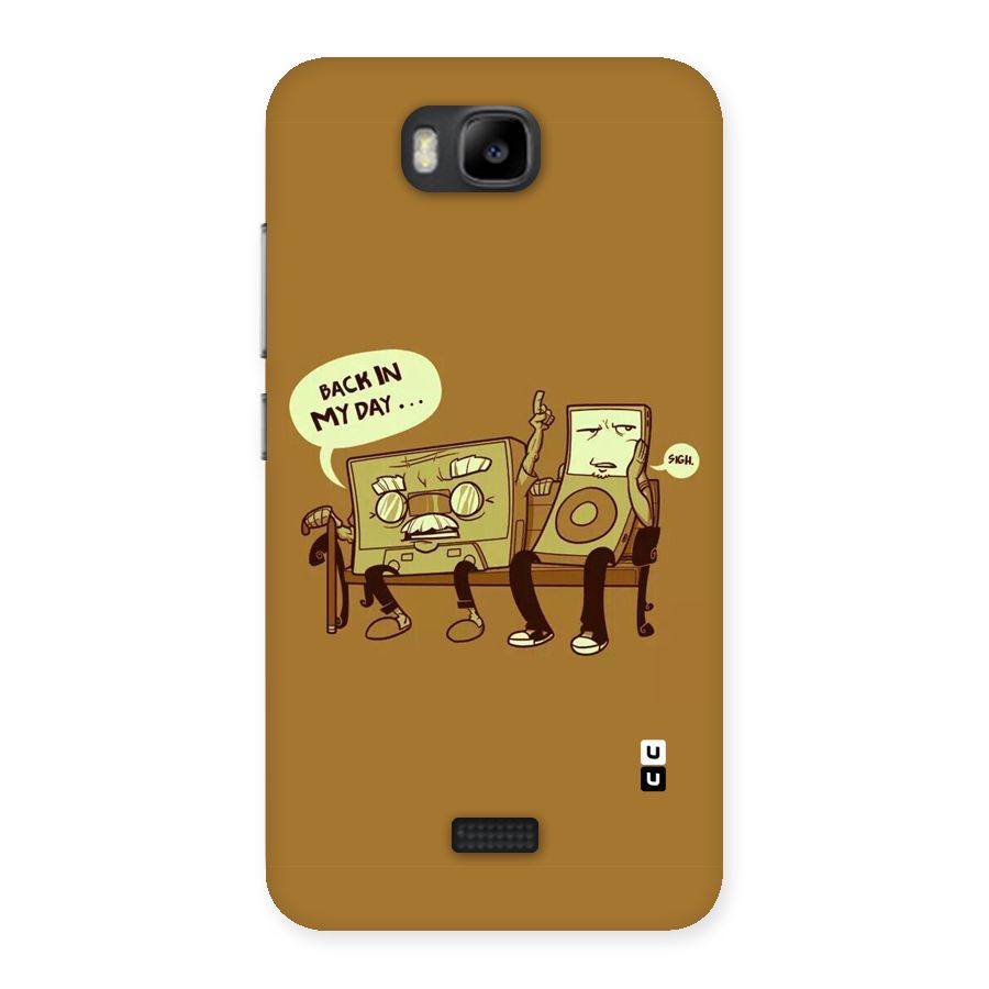 Back In Day Casette Back Case for Honor Bee