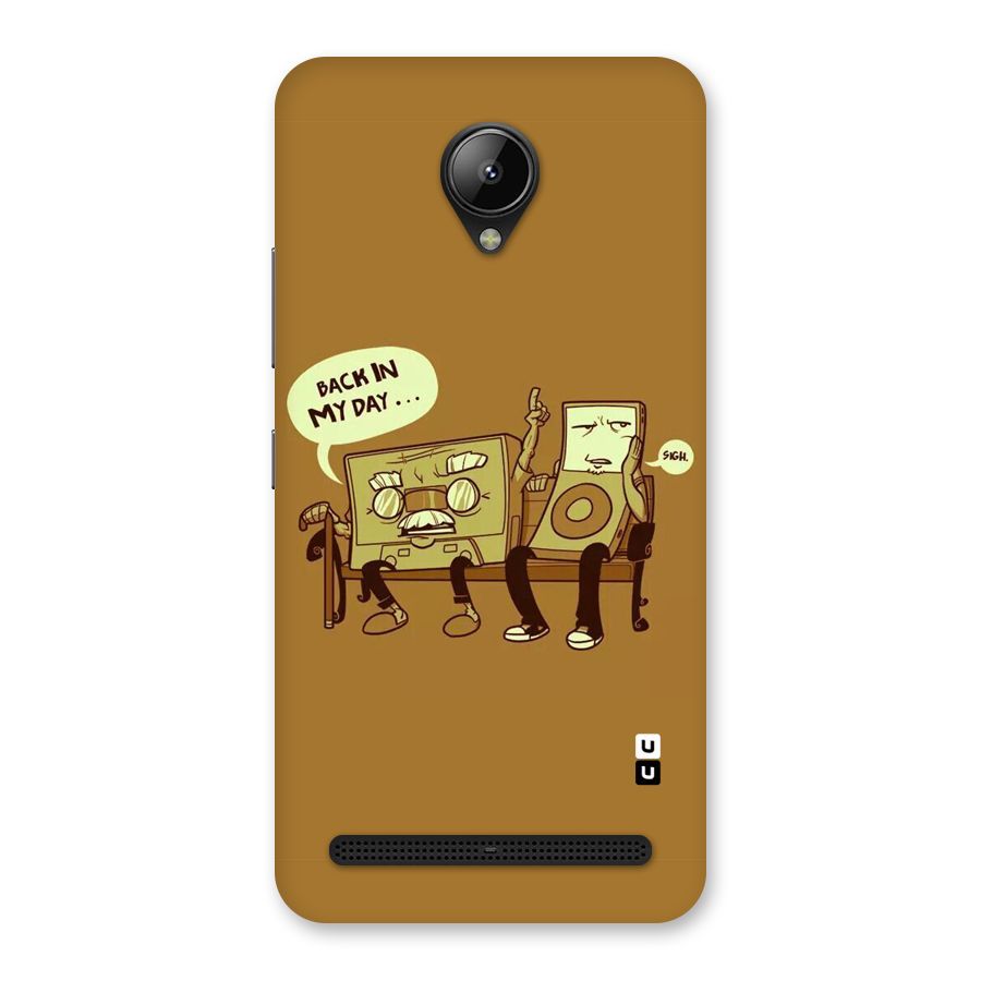 Back In Day Casette Back Case for Lenovo C2