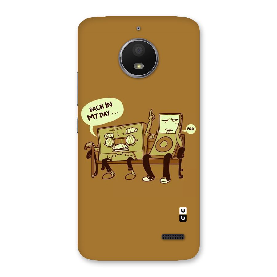 Back In Day Casette Back Case for Moto E4