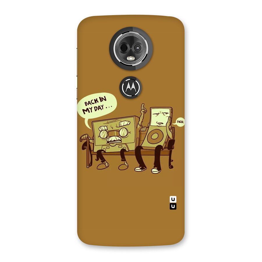 Back In Day Casette Back Case for Moto E5 Plus