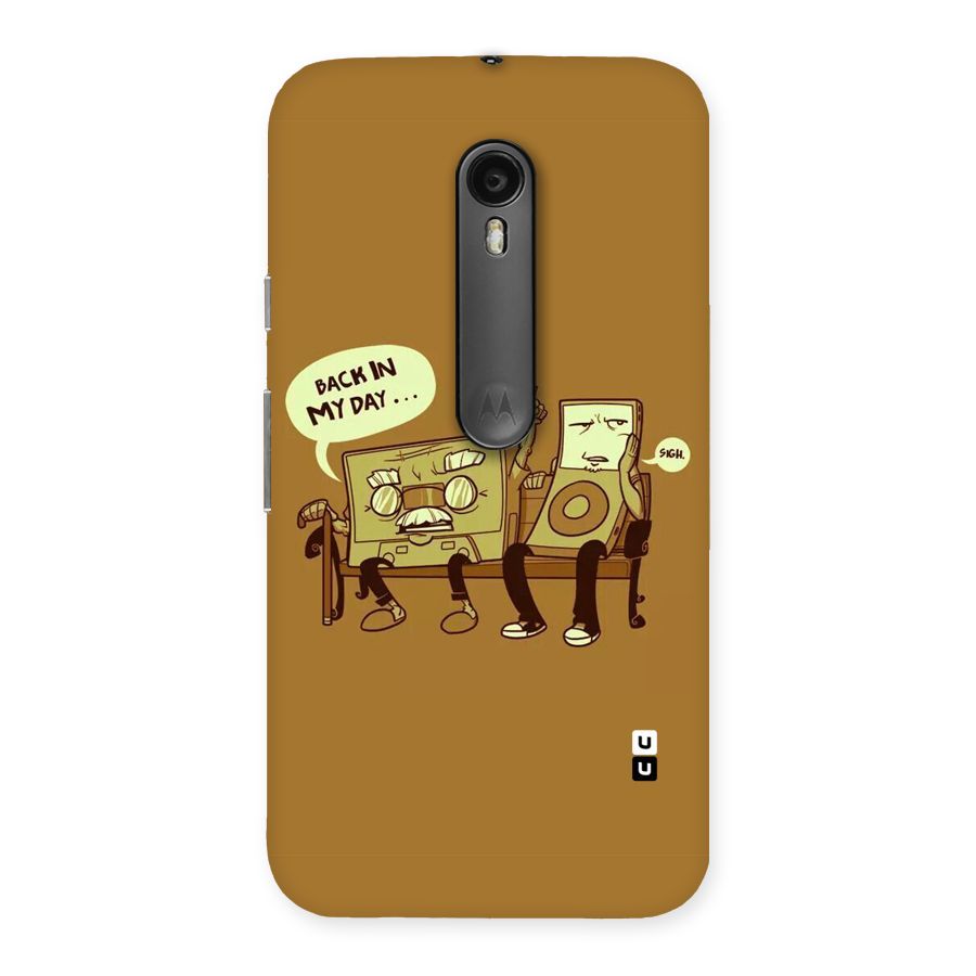 Back In Day Casette Back Case for Moto G3