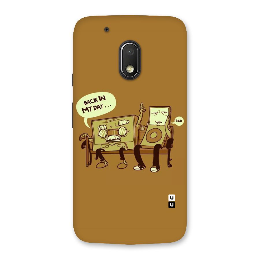 Back In Day Casette Back Case for Moto G4 Play