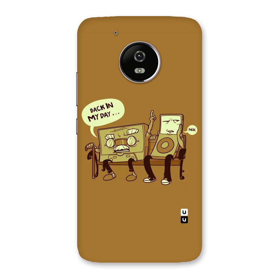 Back In Day Casette Back Case for Moto G5