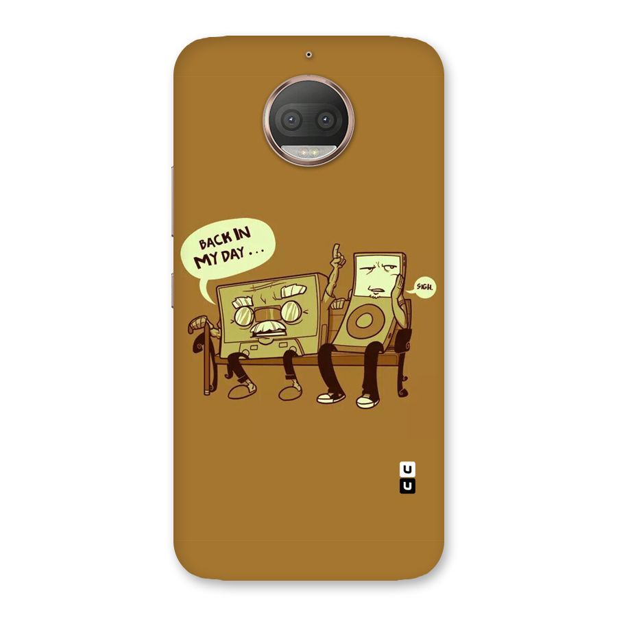 Back In Day Casette Back Case for Moto G5s Plus