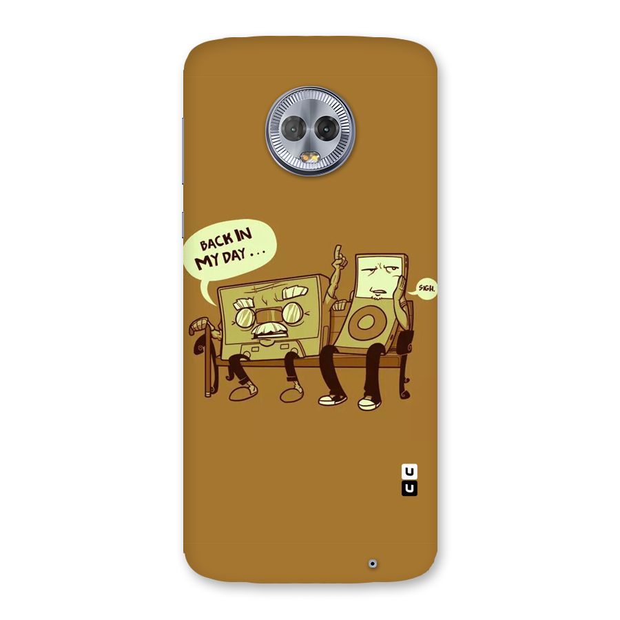 Back In Day Casette Back Case for Moto G6 Plus