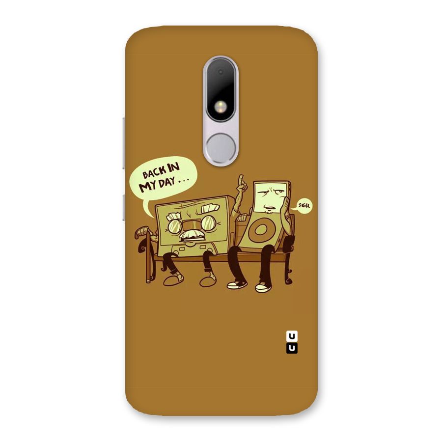 Back In Day Casette Back Case for Moto M