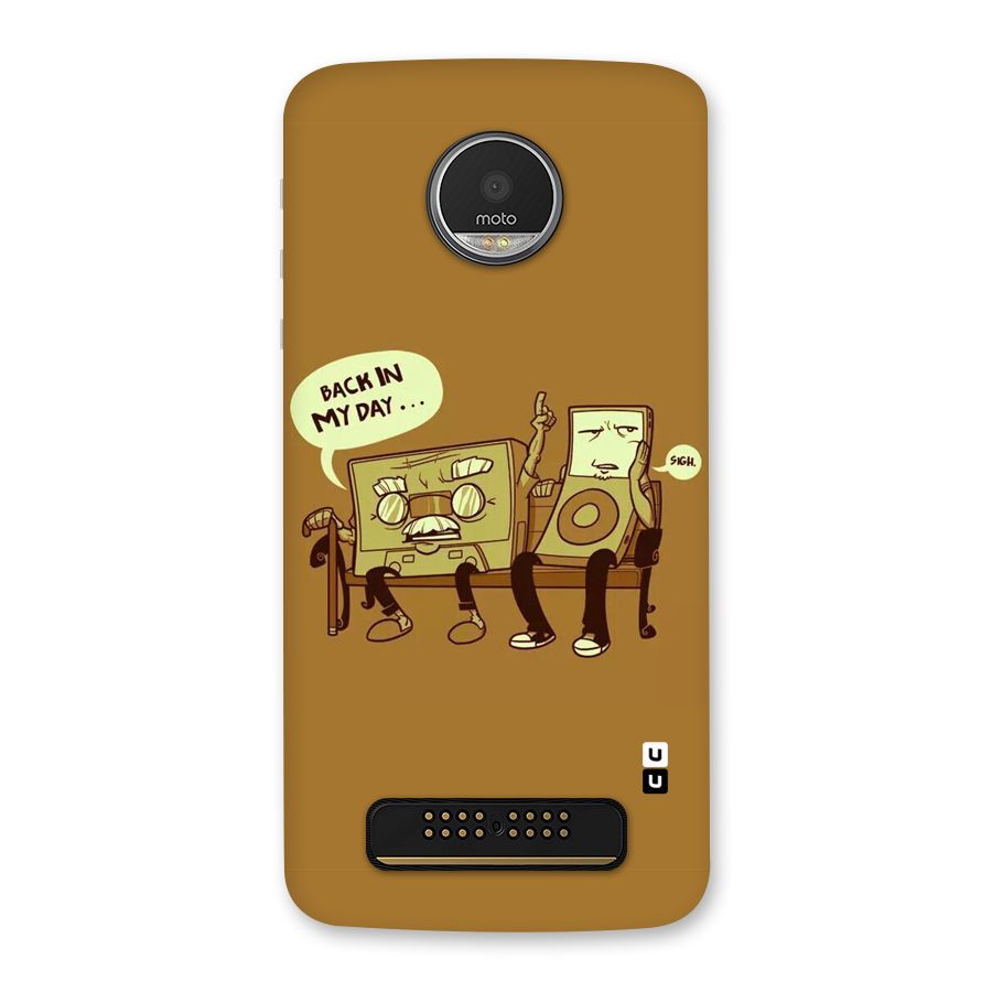 Back In Day Casette Back Case for Moto Z Play