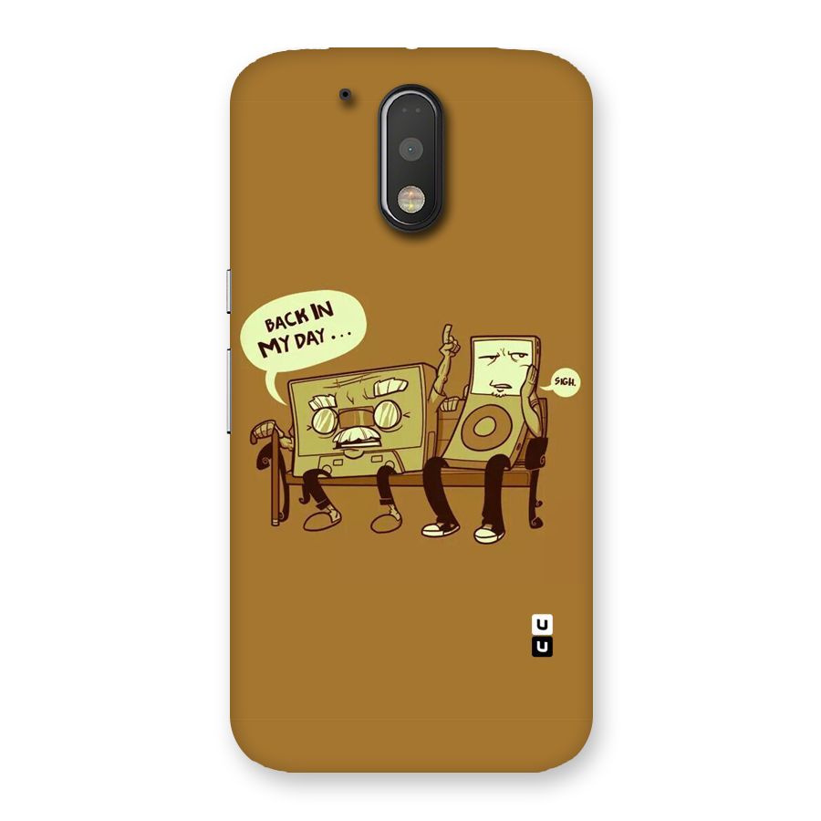 Back In Day Casette Back Case for Motorola Moto G4