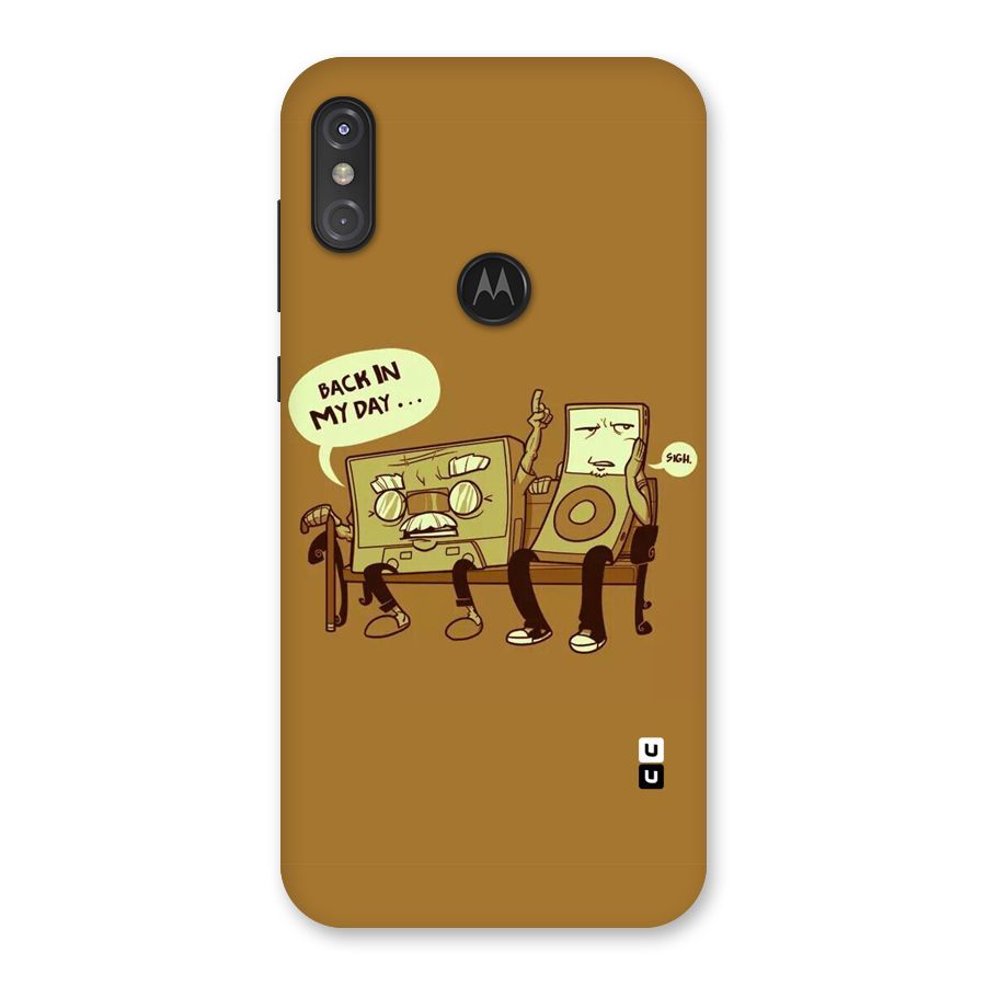 Back In Day Casette Back Case for Motorola One Power