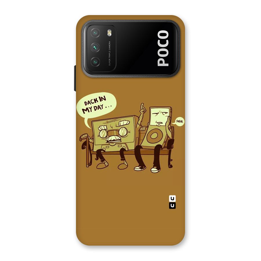 Back In Day Casette Back Case for Poco M3