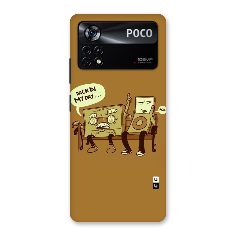 Back In Day Casette Back Case for Poco X4 Pro 5G