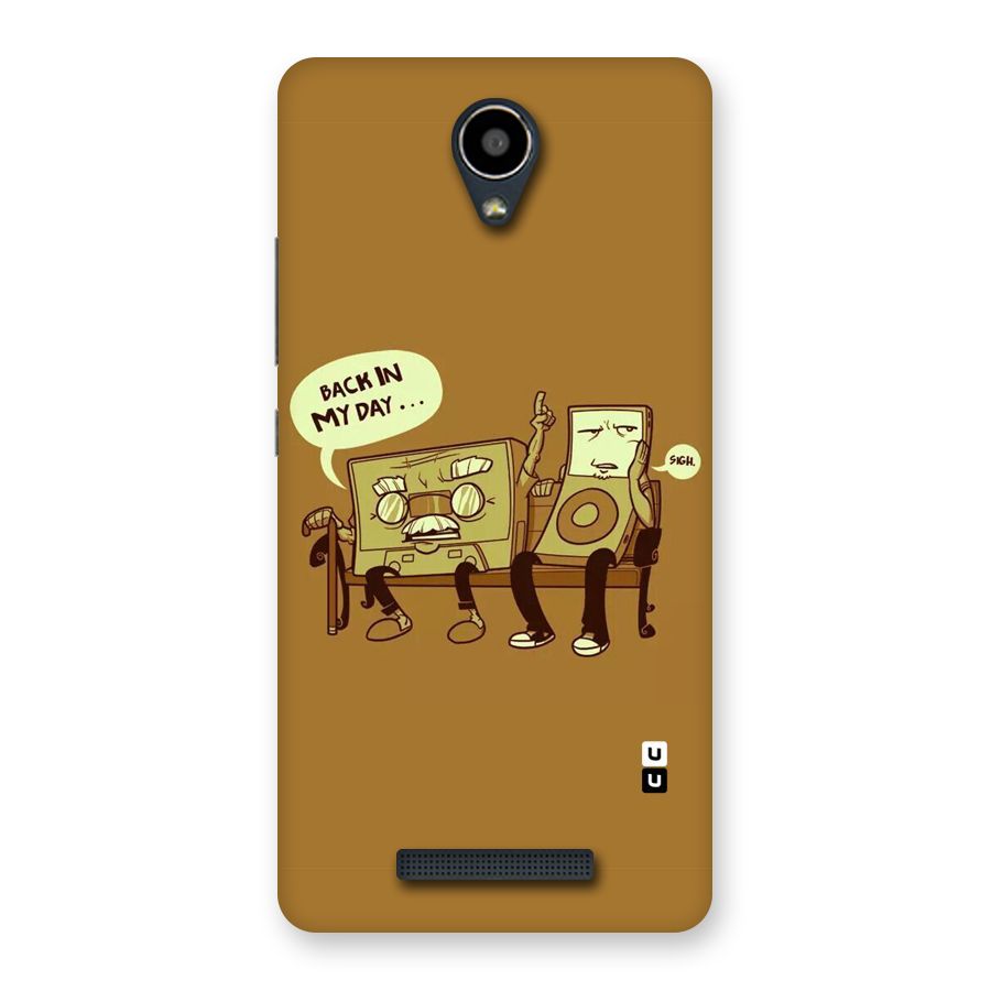 Back In Day Casette Back Case for Redmi Note 2