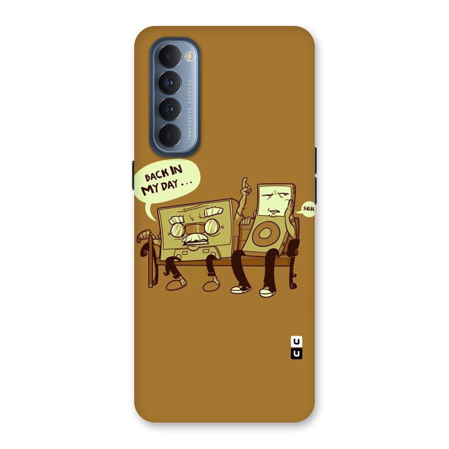 Back In Day Casette Back Case for Reno4 Pro