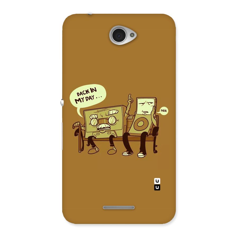 Back In Day Casette Back Case for Sony Xperia E4