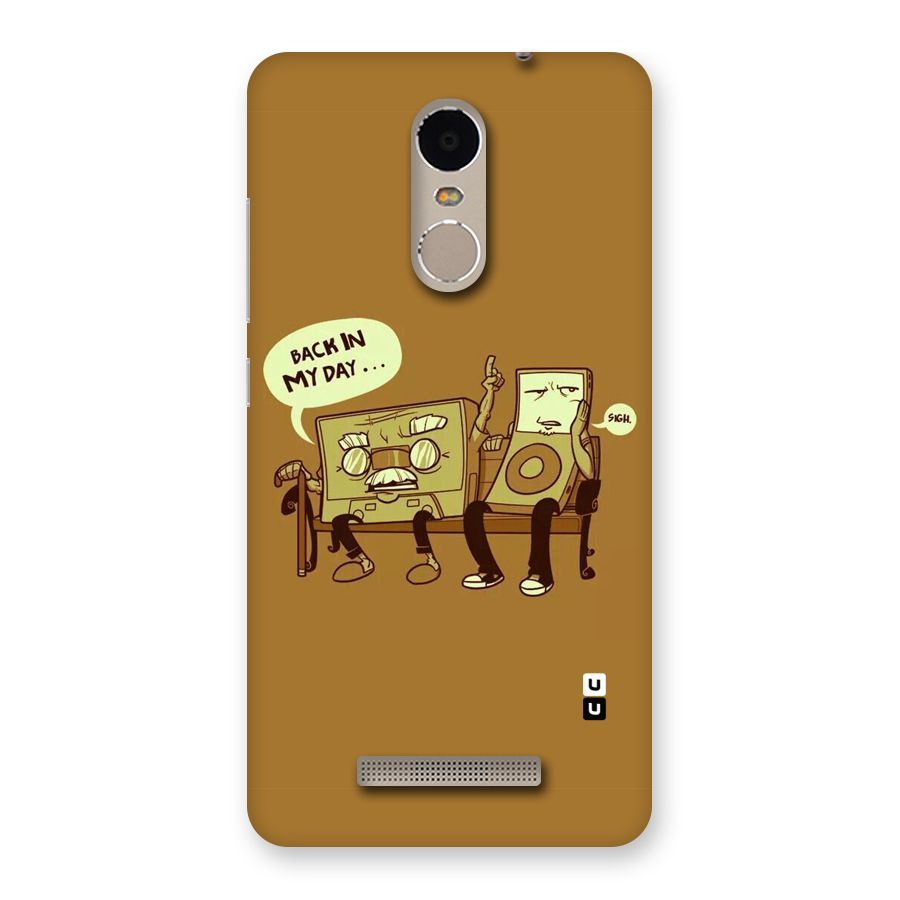 Back In Day Casette Back Case for Xiaomi Redmi Note 3