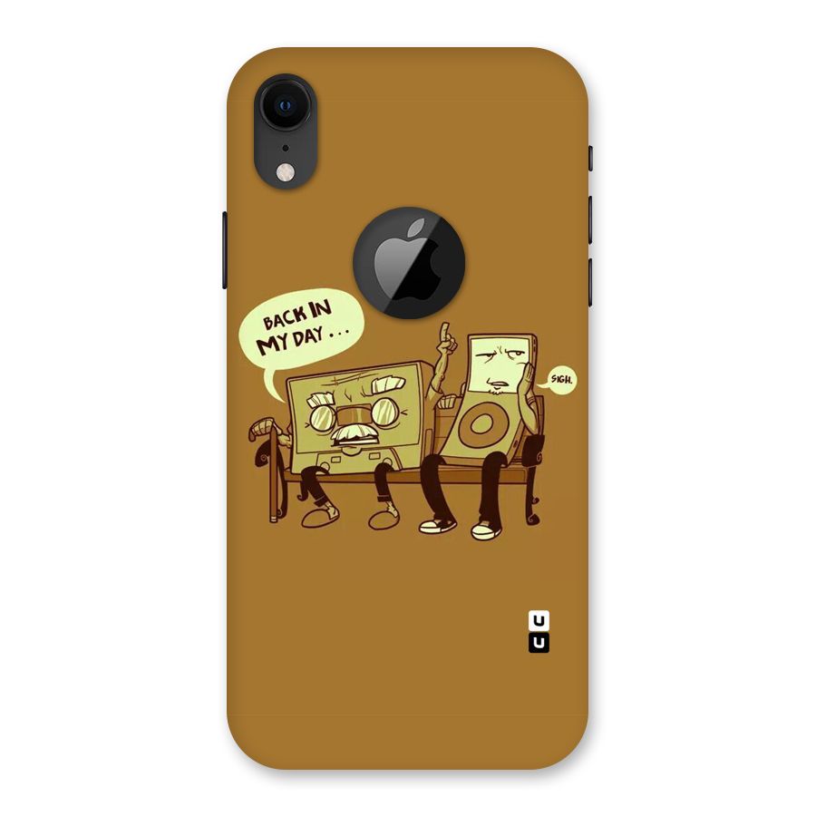 Back In Day Casette Back Case for iPhone XR Logo Cut