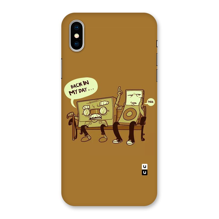 Back In Day Casette Back Case for iPhone XS