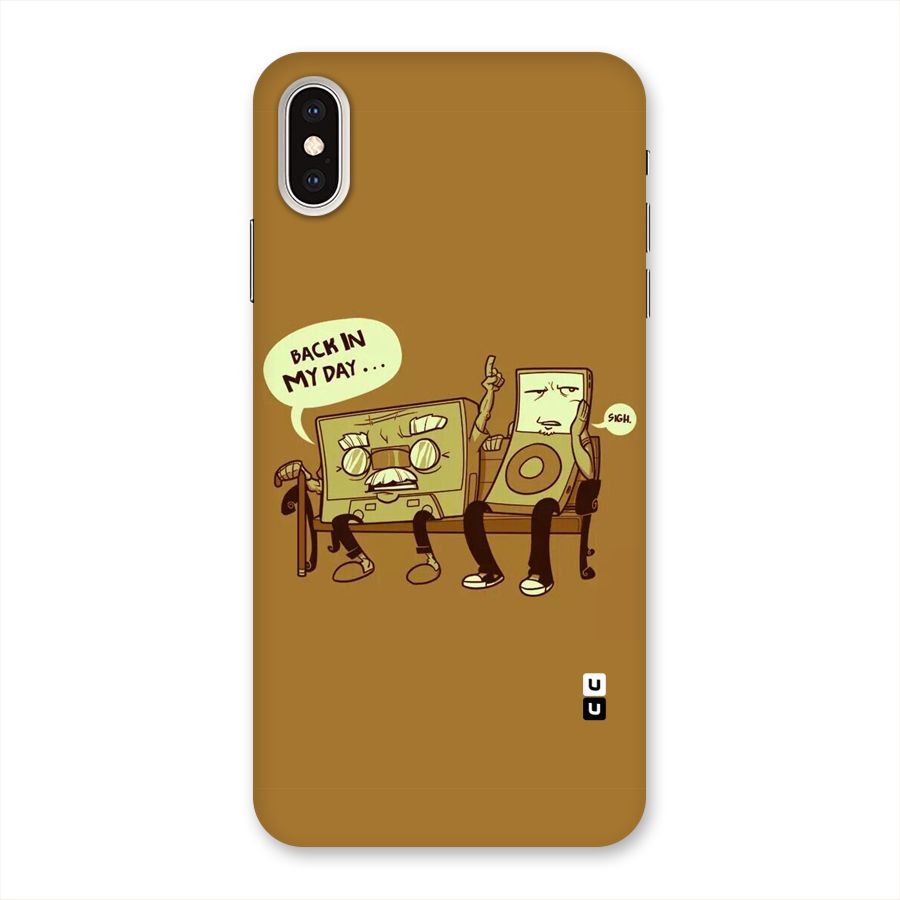 Back In Day Casette Back Case for iPhone XS Max