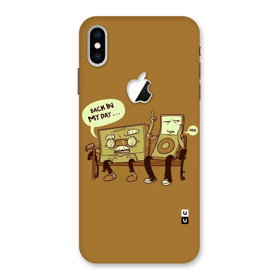 Back In Day Casette Back Case for iPhone XS Max Apple Cut