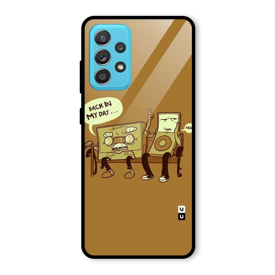 Back In Day Casette Glass Back Case for Galaxy A52