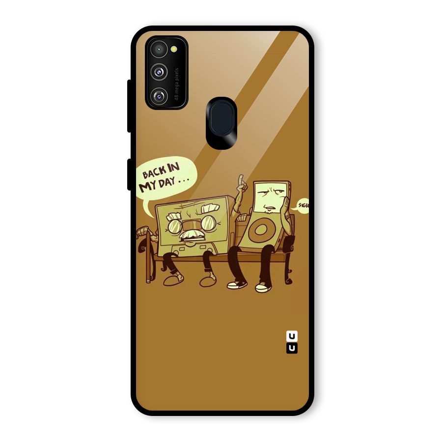 Back In Day Casette Glass Back Case for Galaxy M30s