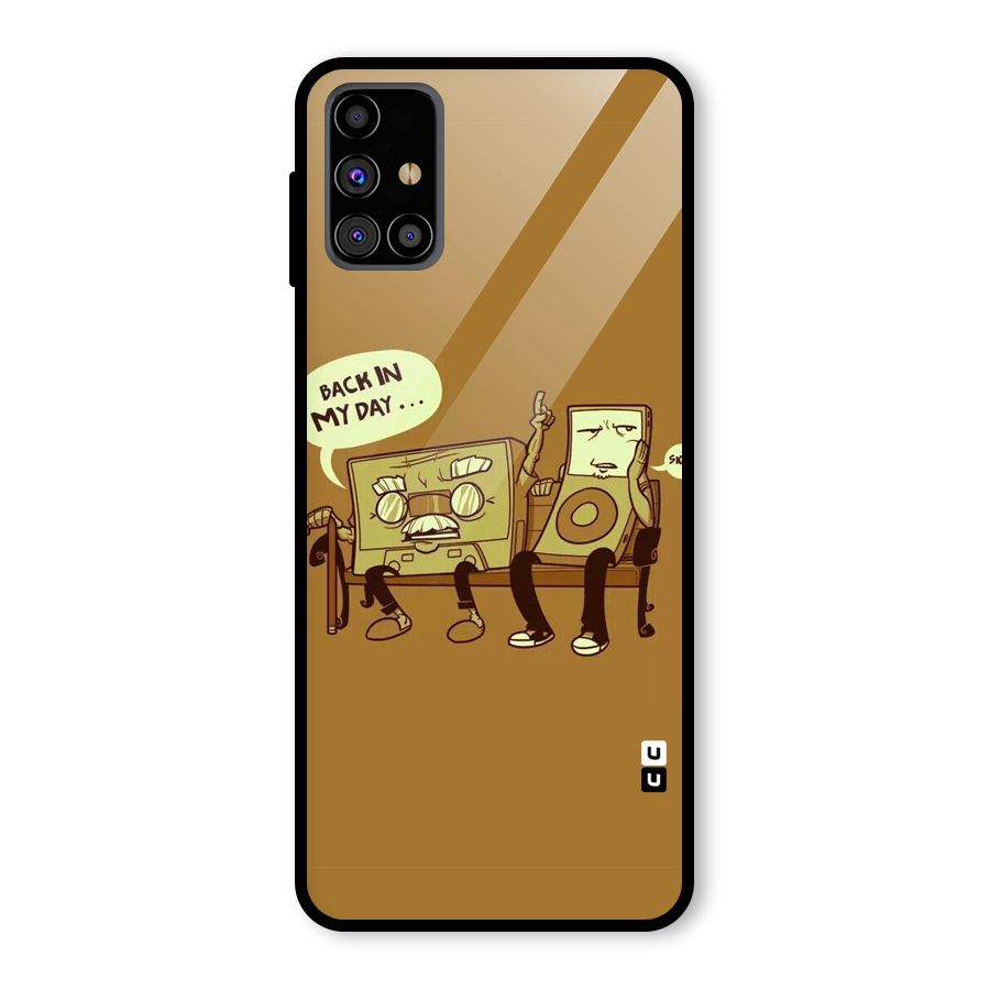 Back In Day Casette Glass Back Case for Galaxy M31s