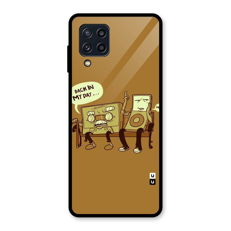Back In Day Casette Glass Back Case for Galaxy M32