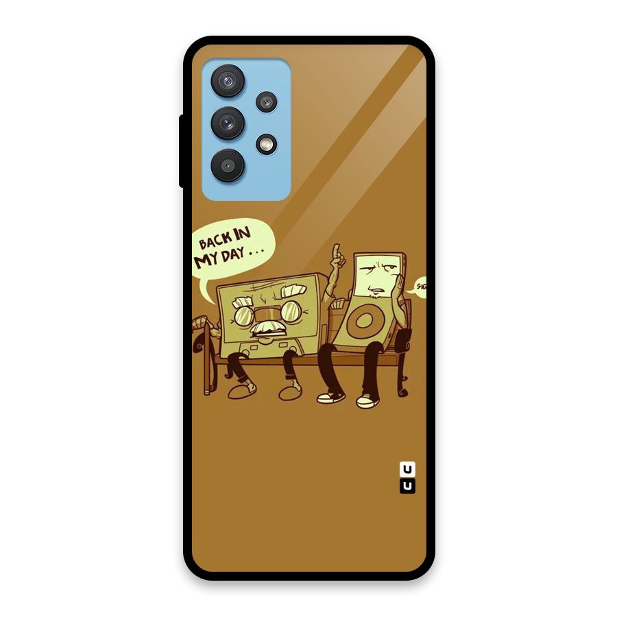 Back In Day Casette Glass Back Case for Galaxy M32 5G