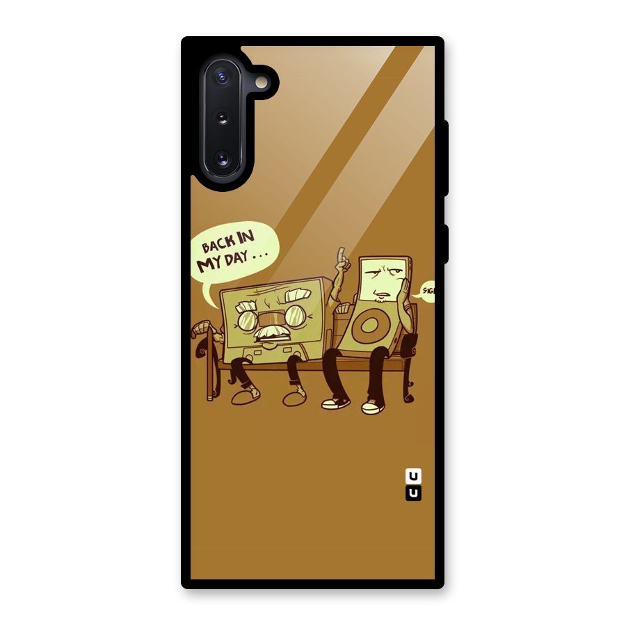 Back In Day Casette Glass Back Case for Galaxy Note 10