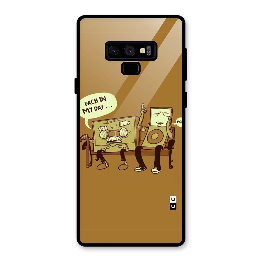 Back In Day Casette Glass Back Case for Galaxy Note 9