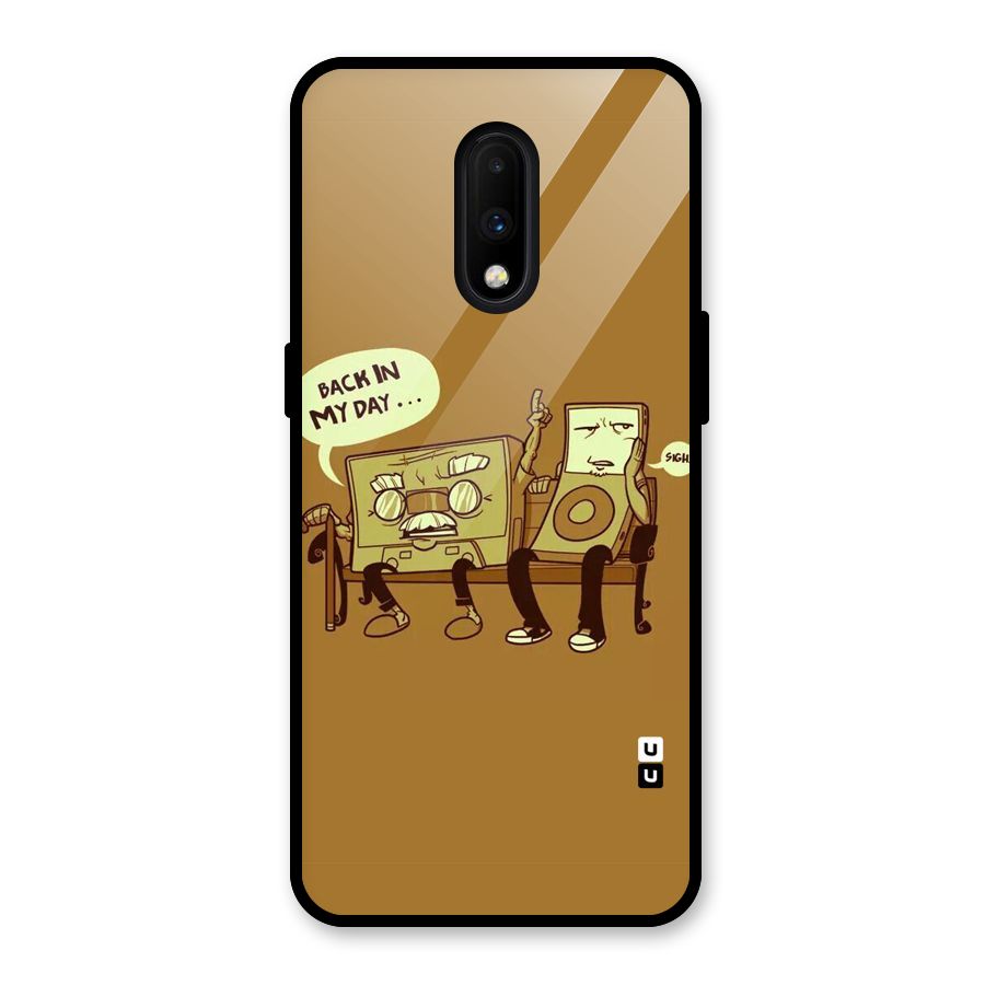 Back In Day Casette Glass Back Case for OnePlus 7