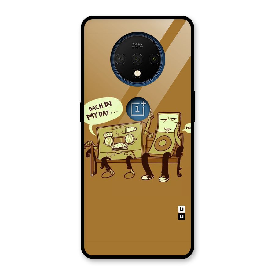 Back In Day Casette Glass Back Case for OnePlus 7T