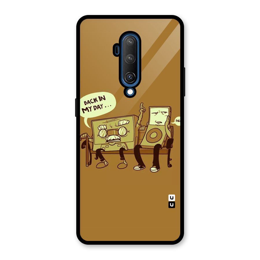 Back In Day Casette Glass Back Case for OnePlus 7T Pro