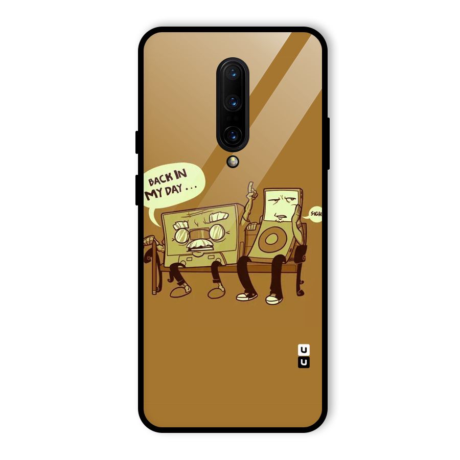 Back In Day Casette Glass Back Case for OnePlus 7 Pro